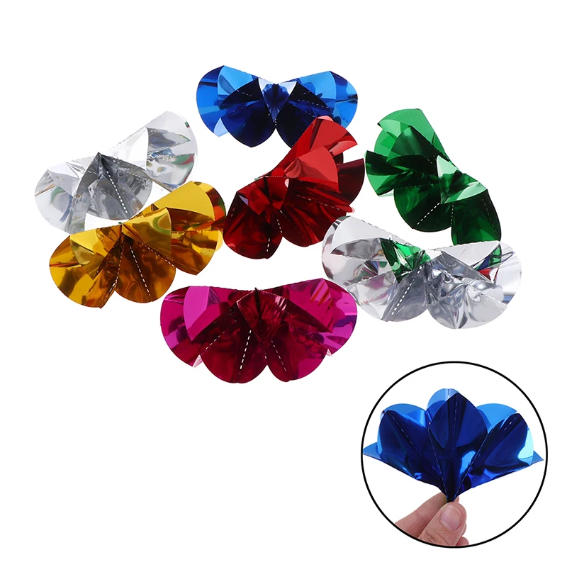 9 Pcs/Set Flower From Empty Hand Magic Trick PVC Sequins Appearing Paper Flower Close Up Stage Magic Illusion Props