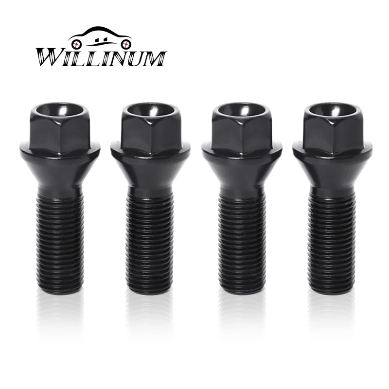 

Car Wheel Lugs Bolts For BMW F10 F11 F30 F32 E60 E90 G30 Nuts Stud Screws M12 x 1.5 M14 x 1.5 M14 x 1.25 Black Metal Screw Nut