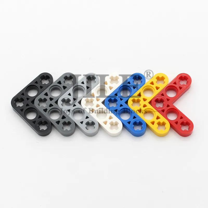 Technology Liftarm 3x3 L Shape Thin 32056 Building Block Compatible Accessories Combination Mechanical with Science Toys