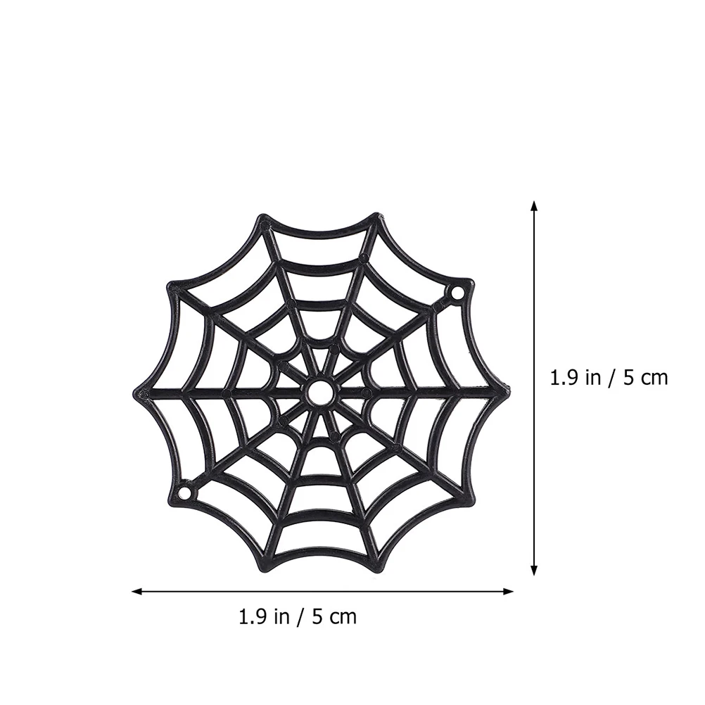 100pcs Plastic Cobweb Adornment Halloween Spider Web Holiday Props (Luminous)