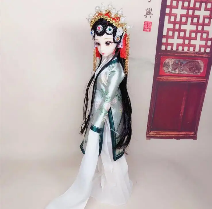 2019 Traditional Chinese Classical Opera Doll 30CM Ancient Collectible Beautiful Quality Vintage Doll with Dress For Girls ZL129