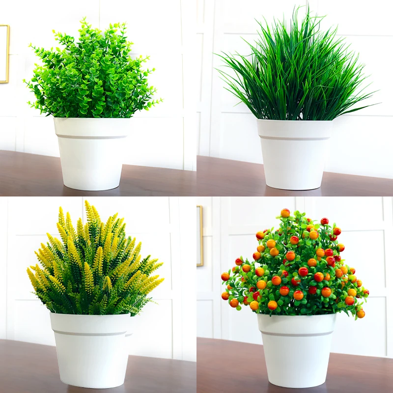 

Simulation plant small fresh Nordic green plants potted plants indoor and outdoor decorations tabletop artificial flower