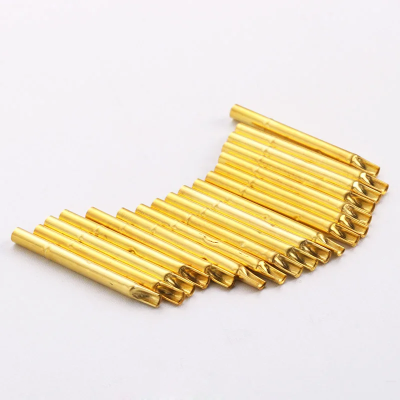 20/100PCS R125-4S Test Pin P125-B P125-B1 Receptacle Brass Tube Needle Sleeve Seat Solder Connect Probe Sleeve 30mm Dia 2.36mm