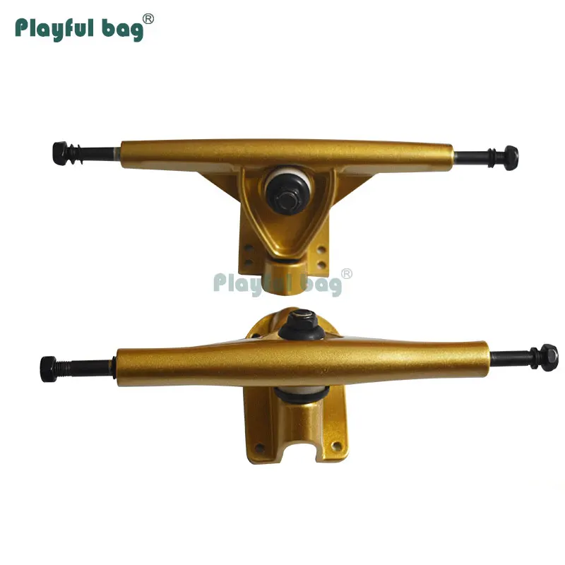 

Playful Bag 1 pair DIY 7-inch skateboard trucks Aluminum alloy skateboard bridge accessories Longboard Bracket AMA70