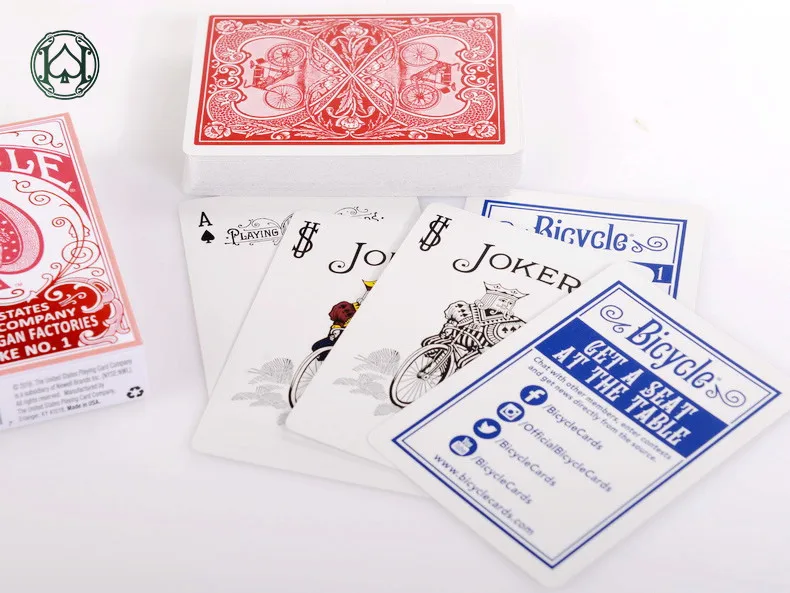 1 Deck Bicycle AUTOBIKE No.1 Playing Cards Blue/Red Retro Poker Magic Cards Magia Props Magic Tricks  for Professional Magician