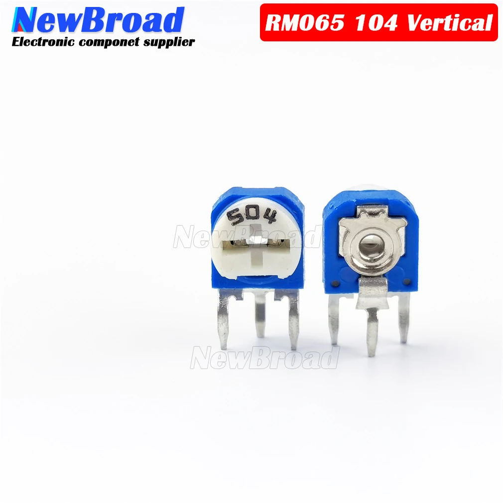 20 Stück WH06-2C Trimmer Potentiometer – 1M Ohm, Verstellbarer Widerstand, 50V, 0,1W, ±10% Toleranz