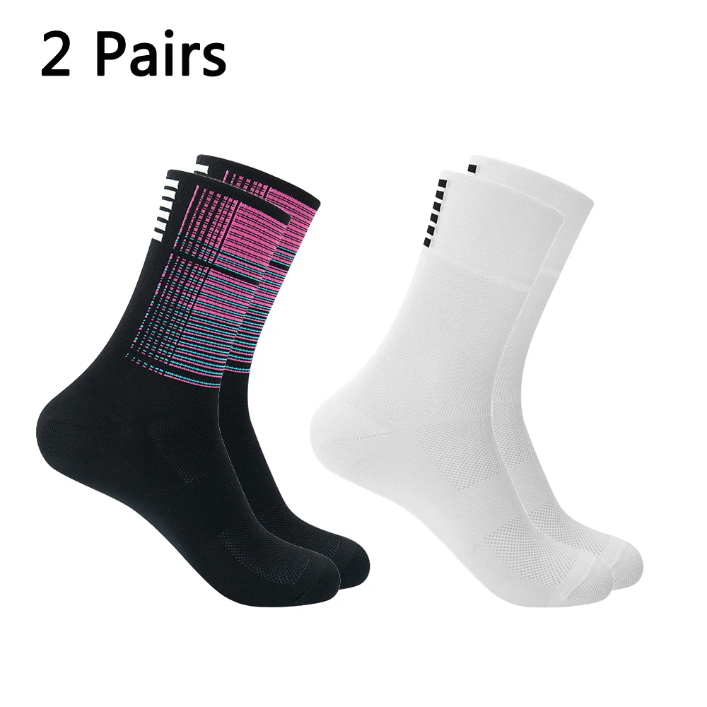 YKYWBIKE Sport-Rennradsocken, professionelle Marken-Sportsocken, atmungsaktive Rennradsocken für Männer und Frauen, Outdoor, 9 Farben