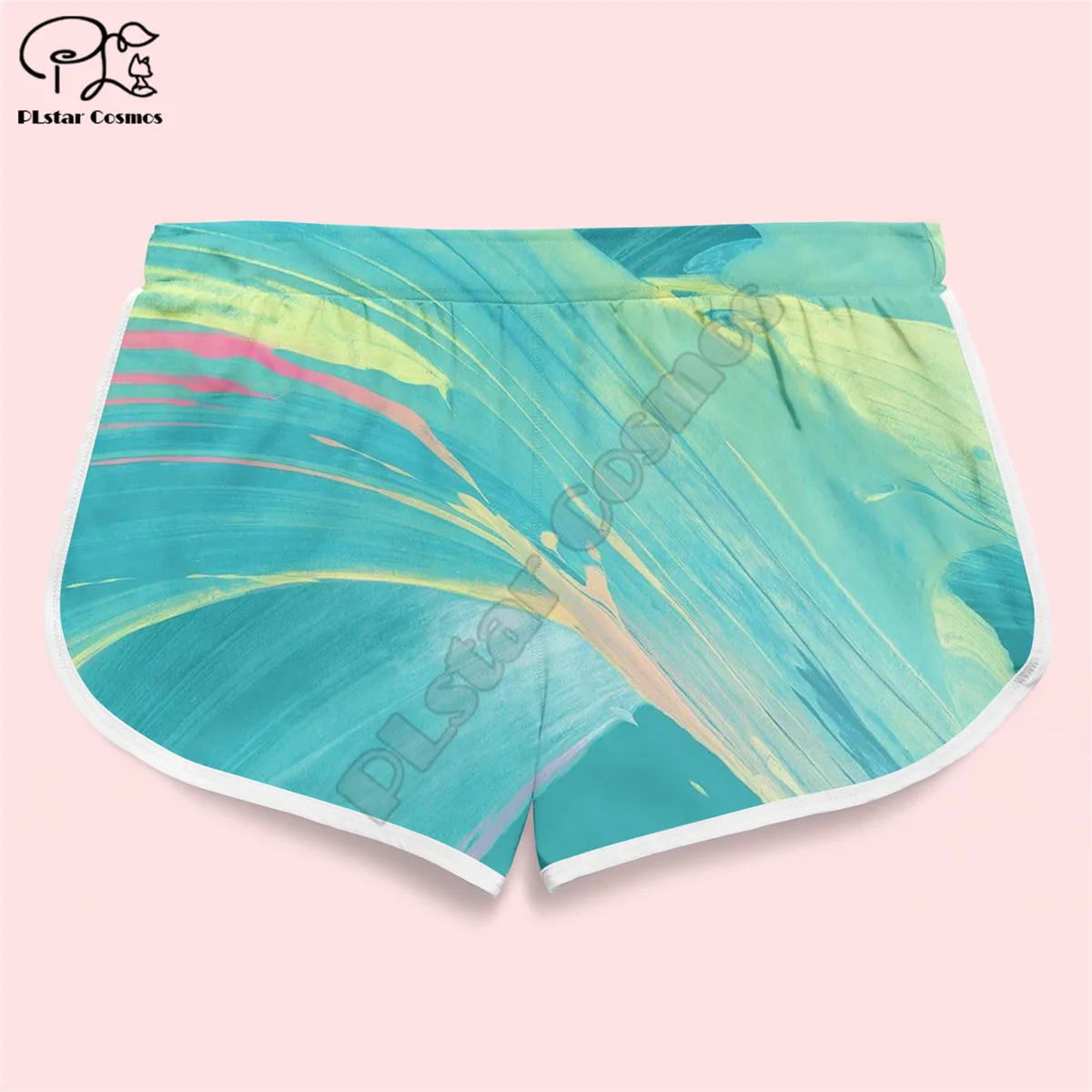 Pantaloncini 3d abbinati a coppia BRAVER e legno stampato donna uomo elastico in vita estate pantaloncini da spiaggia ad asciugatura rapida