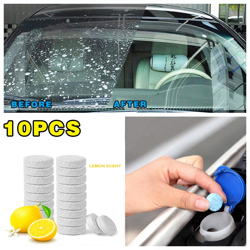 

10X Auto Window Cleaning Car Effervescent Cleaner For volkswagen golf 4 ford focus 3 toyota auris seat exeo bmw e46 audi A1 A2