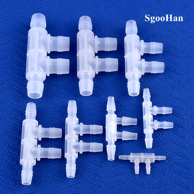 5~200Pcs 2.4~11.1mm PP Side 4-Ways Connectors Irrigation System Pipe Equal Dia Pagoda Joints Aquarium Tank Air Pump Hose Joint