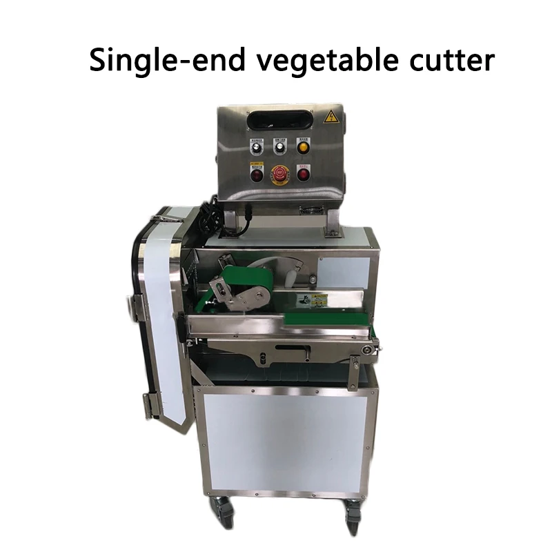 Single-head commercial vegetable cutting machine high-speed frequency conversion cucumber cutter for radish/celery/pepper slicer