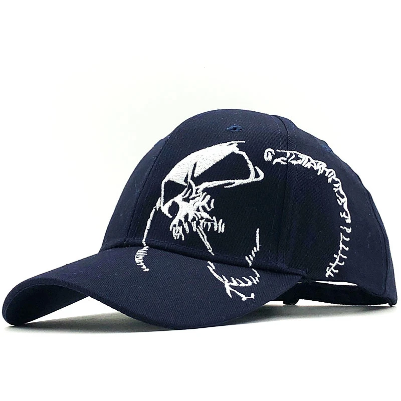 100% Cotton Outdoor Men Baseball Cap Skull Embroidery hats sports snapback caps for men women unisex