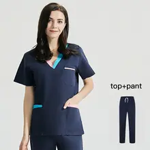 Beauty Salon Pet Workwear with Dog Design Scrub Top #4