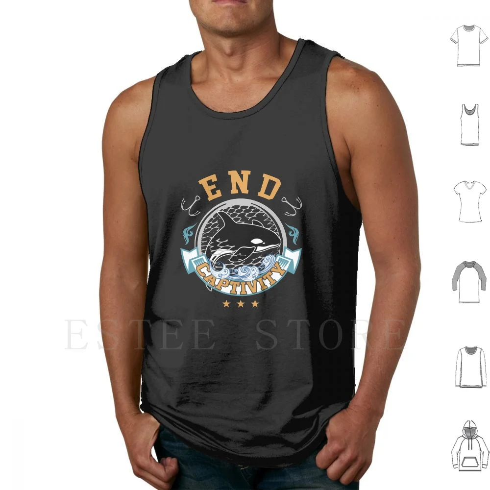 End Captivity Tank Tops Vest End Captivity Killer Whale Whale Orca Dolphin Aquatic Mammal Womens Relaxed Fit