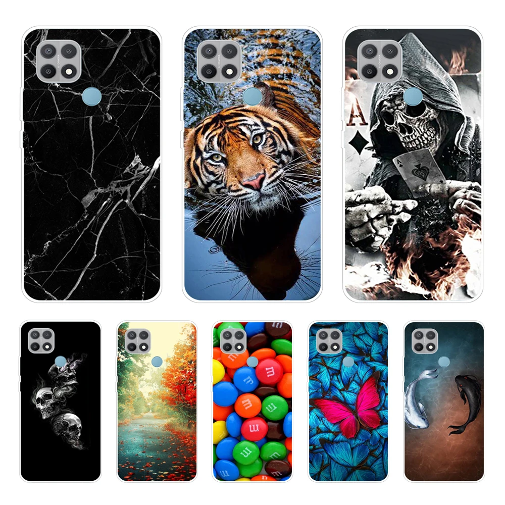 For OPPO A15 Case For OPPO A15S Back Silicon Soft TPU Phone Cover For OPPOA15 CPH2185 A 15 S CPH2179 Bumper 6.52