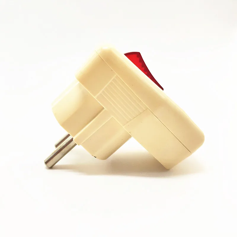 Germany Schuko Rewireable Power Plug Wih on-off Power Swtich 250V 10A EU CEE 7/7 Standard Adapter Receptacle Connector
