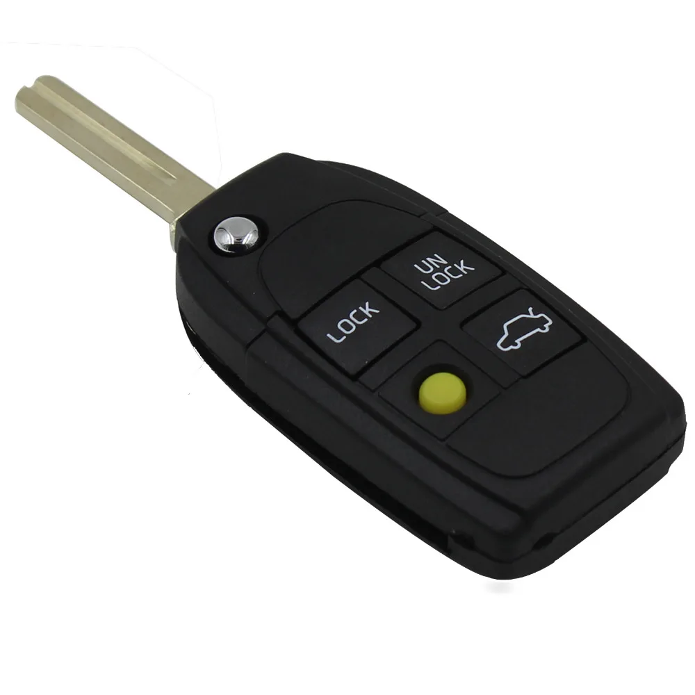 KEYYOU Modified 4 Buttons Remote Key Shell Flip Folding For Refit Volvo S40 V40 C70 S60 S8