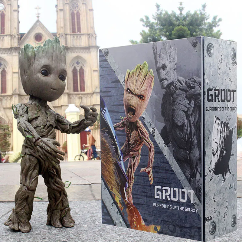 Marvel Guardians of The Galaxy Avengers Groot Tree Man figura de acción modelo Juguetes