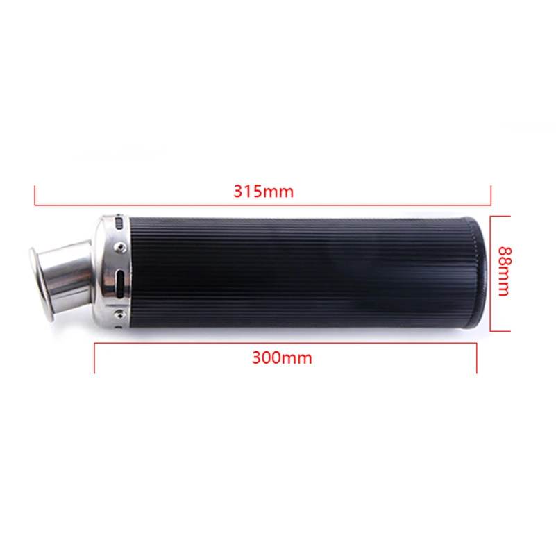 Motorcycle Exhaust Full System Muffler Contact Pipe Slip-On CG125 CG150 CG200 CG 125 150 200