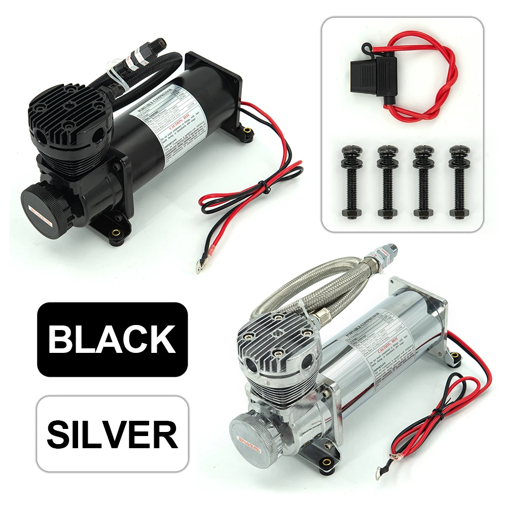 1PCS DC12V 200 PSI OUTLET 1/4 NPT 3/8 NPT CAR AIR SUSPENSION COMPRESSOR 14ASC