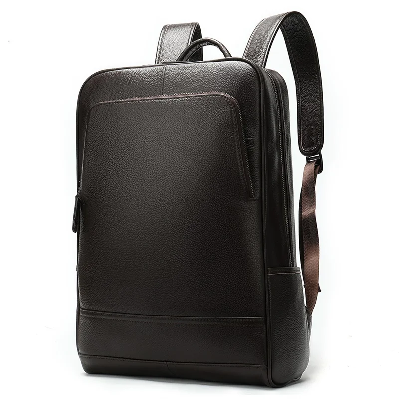 

men's backpack real leather backpack male travel backpacks bags men leather backpacks laptop vintage fashion bagpack men 8110