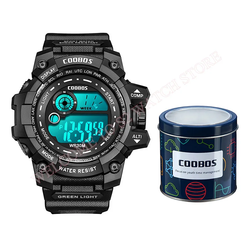 

Fashion Men Military Watch Sport Luxury Silicone Strap Male Clock Waterproof Led Luminous Digital Wrist Watches Gift For Man New