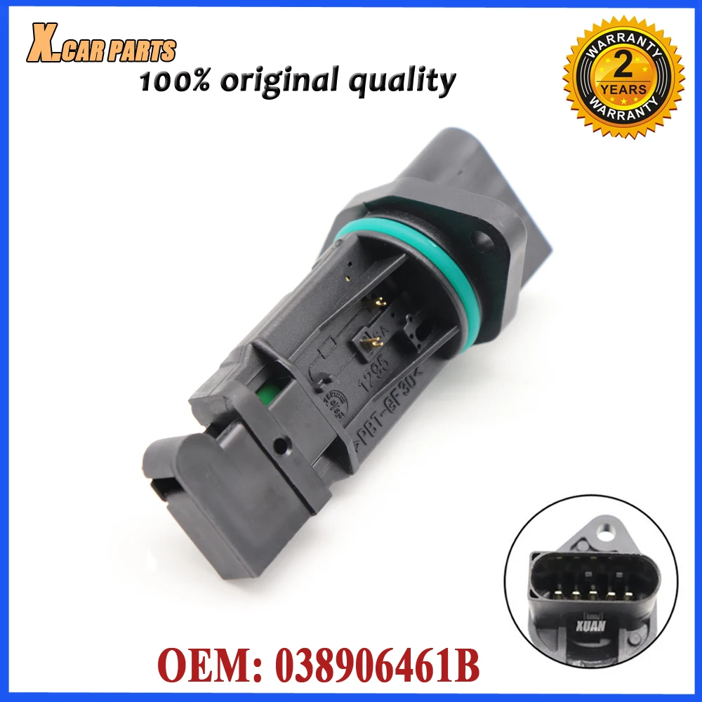 

Car MAF MASS AIR FLOW METER SENSOR 038906461B For Audi A3 For Volkswagen Bora Caddy Fox Golf Be etle Pas sat Polo Sharan Seat