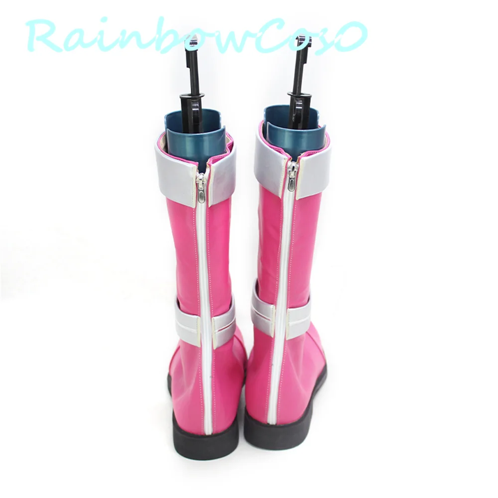 MASHIN SENTAI KIRAMAGER Pink Cosplay Shoes Boots Game Anime Carnival Party Halloween RainbowCos0 W1917