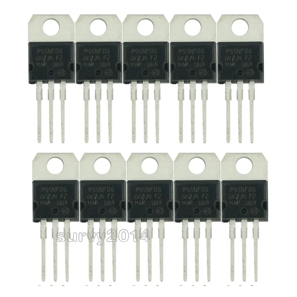 5PCS STP55NF06 TO-220 P55NF06 TO220 55NF06 new MOS FET transistor