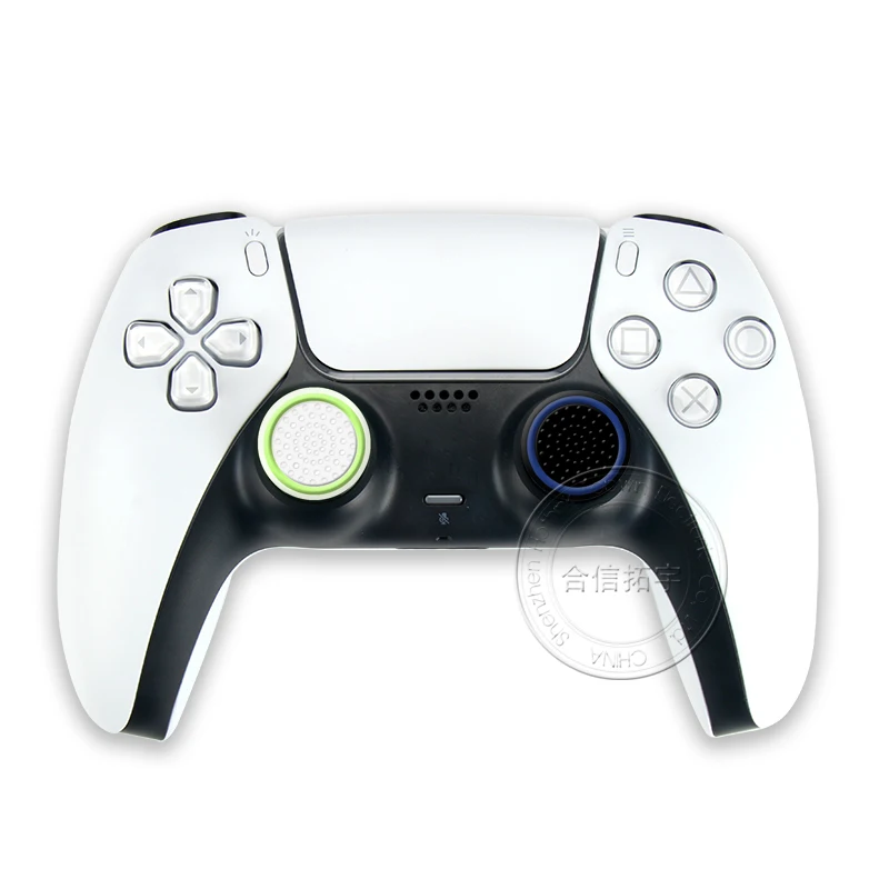 Hothink capa luminosa de joystick para ps5 ps4, 10 peças, polegar noctilucente de aperto, botões para playstation 5 4