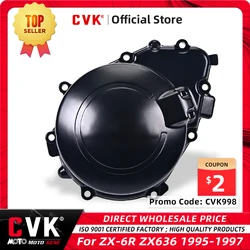 CVK Engine Cover Motor Stator Cover CrankCase Generator Coil Side Shell For KAWASAKI ZX-6R ZX6R ZX 6R 636 ZX636 1995 1996 1997