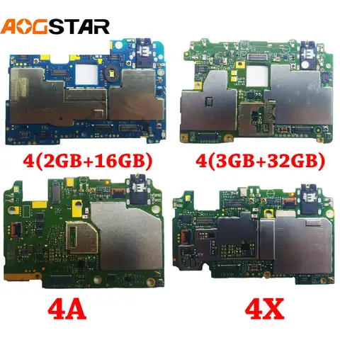 Aogstar 모바일 전자 패널 메인 보드, 샤오미 RedMi 4 4A 4X 마더보드, 칩 회로 플렉스 케이블 잠금 해제