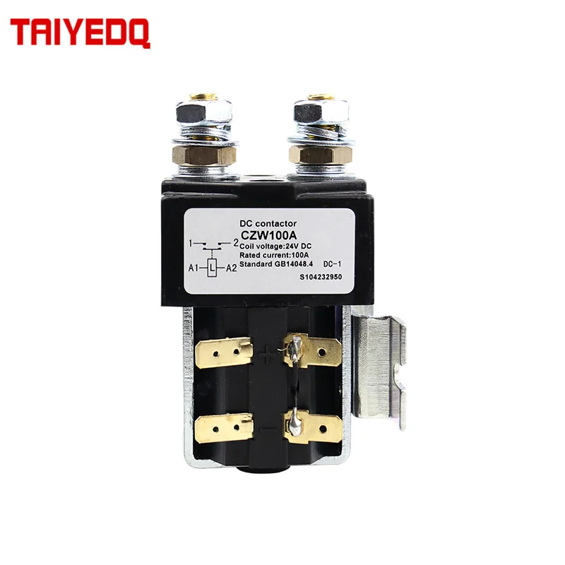 Electric Vehicle DC Type Contactor 12V 24V 36V 48V 60V 72VDC Electrical DC Contactor Switch 100A