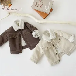 Newborn Baby Girl Boy Corduroy Jacket Infant Toddler Child Coat Autumn Spring Winter Warm Thick Kid Outwear Baby Clothes 0-3Y