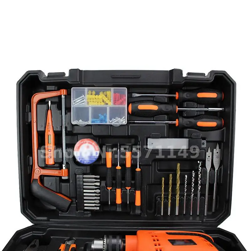 47 pcs/set Power Tools Kit Electric Drill Hand Tools Set Houshold Tool Case Plier Wrench Knife screwdriver