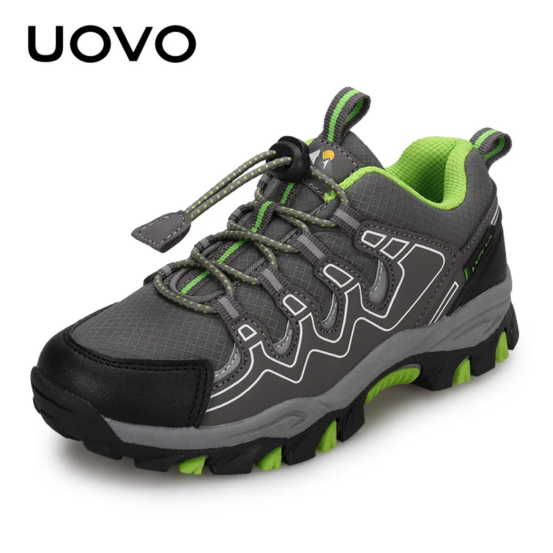 UOVO 2024 New Arrival Boys Sneakers Kids Breathable Children Hiking Shoes Spring And Autumn Outdoor Footwear Eur #27-39