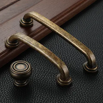 裕拓復古櫥櫃把手 金屬仿古黃銅衣櫃 128mm 廚房抽屜櫃門把手 家具旋鈕 10 最佳銷售 金屬把手 - №7