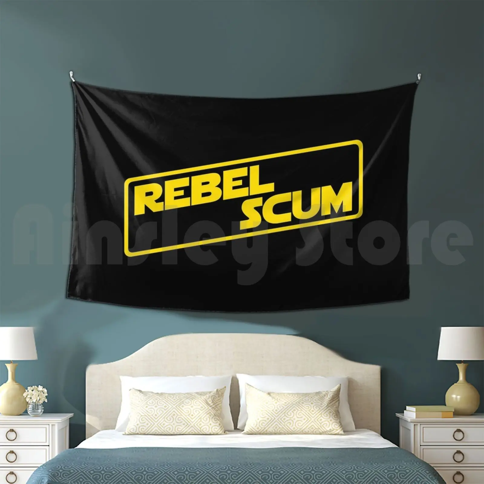 Rebel Scum Customized Tapestry Jedi Lightsabre Sword Famous Skywalker Luke Leia