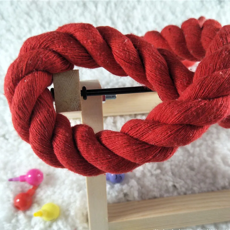 2Meters/5Meters Colorful Cotton Rope 20mm Thick Woven Cord High Strength Outdoor Camping Swing Rope DIY Accessories 14 Colors