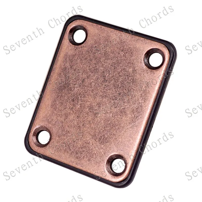 Ein Satz Kupfer RedGuitar Neck Plates für Bassgitarre E-Gitarre Großhandel Gitarrenzubehör Teile – Detail 3