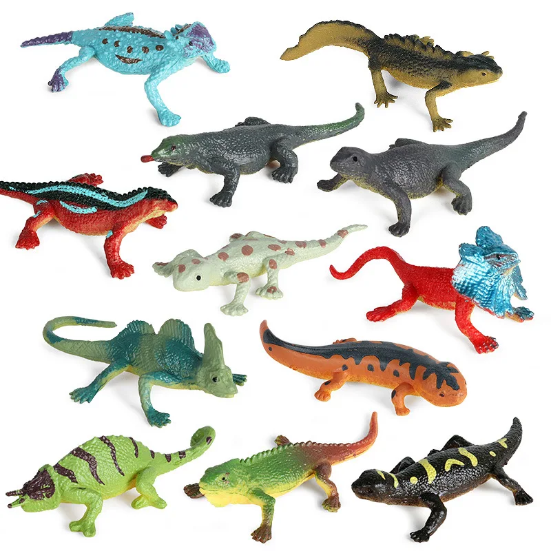 Simulation Insect Animals Model Chameleon Lizard Action Figures Figurine Miniature Educational toys for childrens Christmas gift