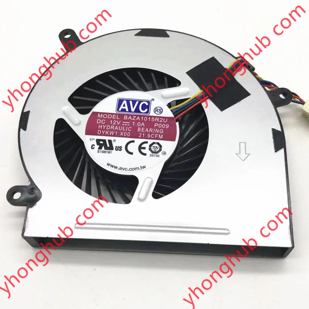 

AVC V5450 5459 5460 BAZA1015R2U P009 DC 12V 1A 4-Wire Server Cooling Fan