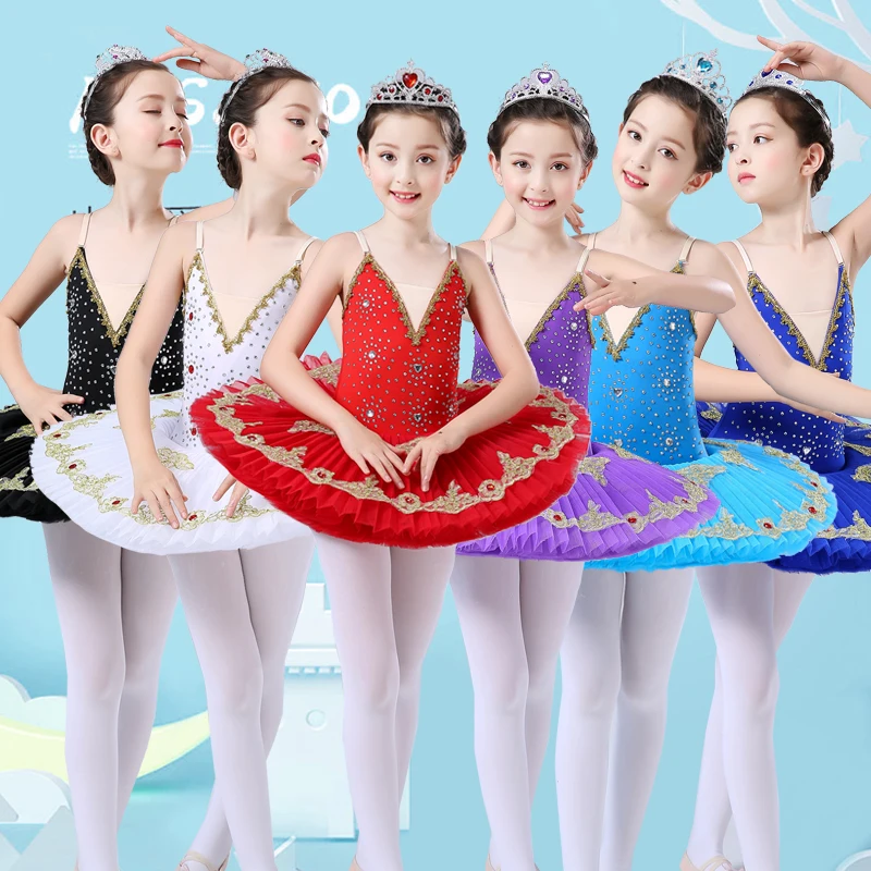 

Children costumes Little Swan Dance Skirt Sling Ballet Tutu Swan Lake Tutu Children Ballet Tutu Skirt