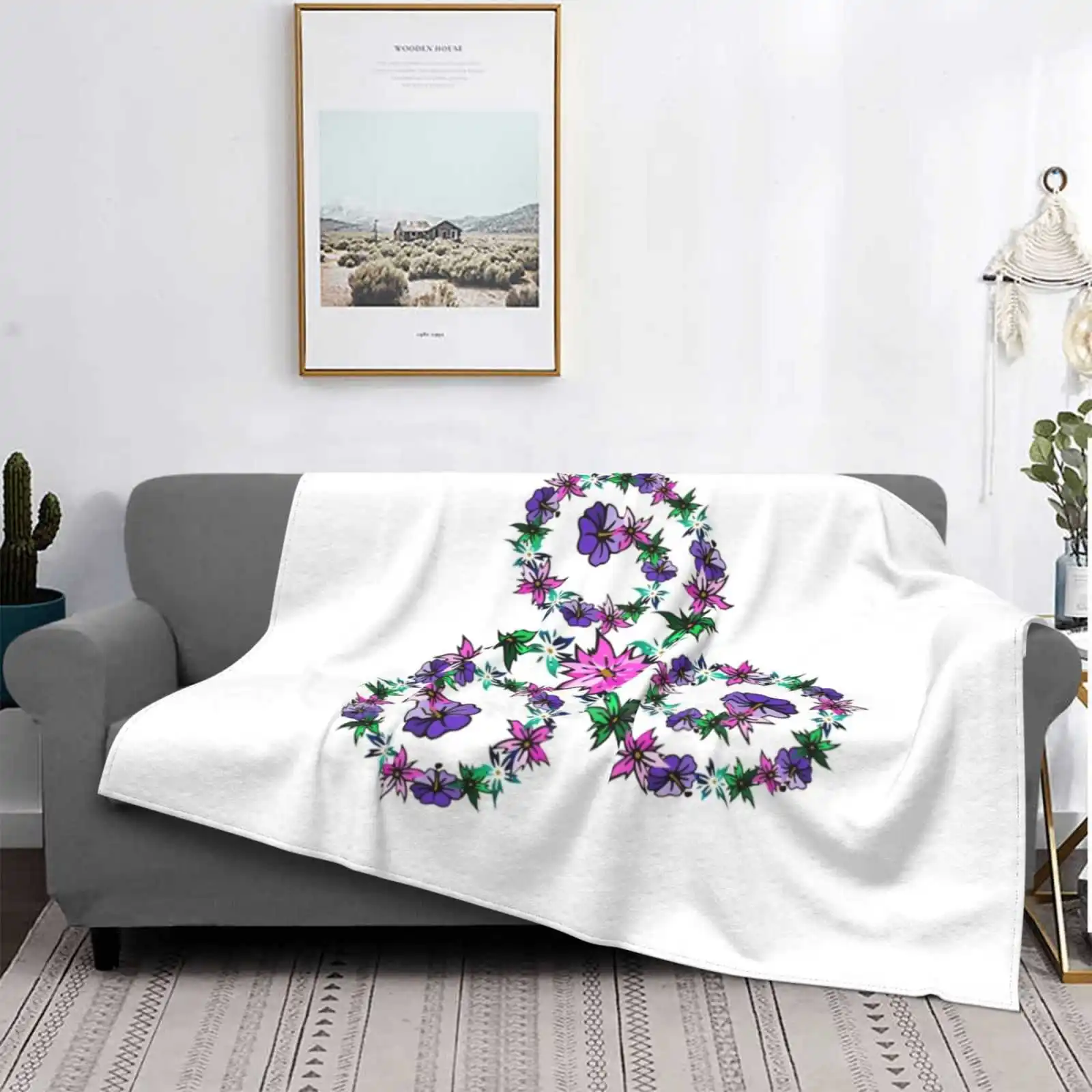 Triskel All Sizes Soft Cover Blanket Home Decor Bedding Colors Shell Vahine Luxury Lily Color Girls Sand Star Polynesia Hobbies