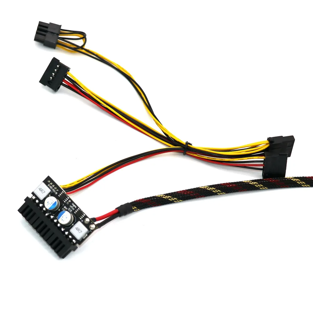 PICO-PSU 160Watt 24Pin ATX Power Module With PCI-E 6Pin Connector with 1Pcs Molex  2Pcs SATA 1Pcs CPU 4+4Pin Cable