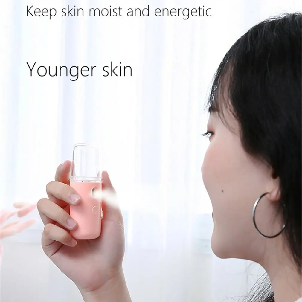 Portatile Mini Mist Spray viso idratante USB ricaricabile strumento di bellezza umidificatore viso raffreddamento quotidiano spruzzatore d'acqua
