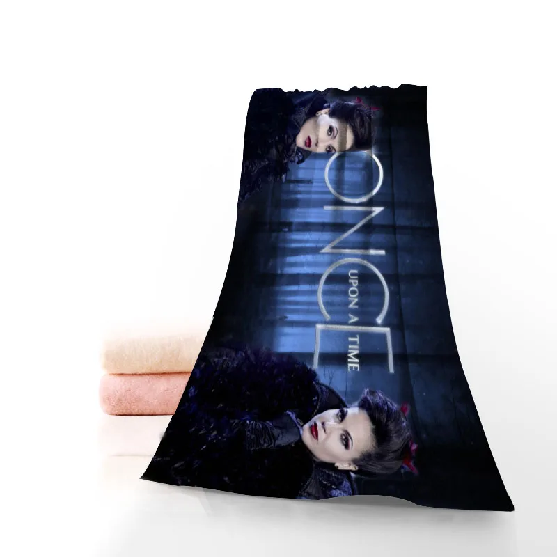 Custom Once Upon a Time Towel Printed Cotton Face/Bath Towels Microfiber Fabric For Kids Men Women Shower Towels