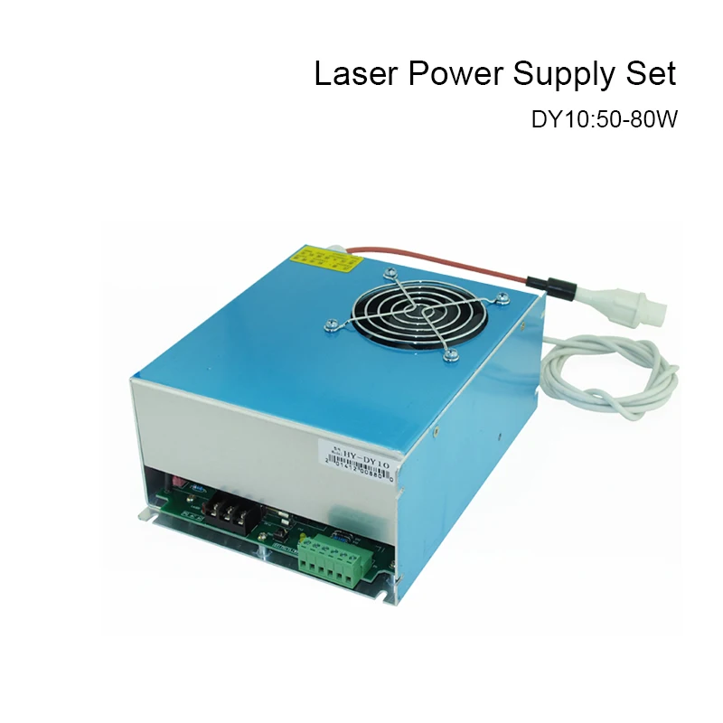 LASERPWR 50W 60W 75W 80W CO2 laser power supply + reci T1 Gas tube set for Laser engraving cutting marking machine Share Parts