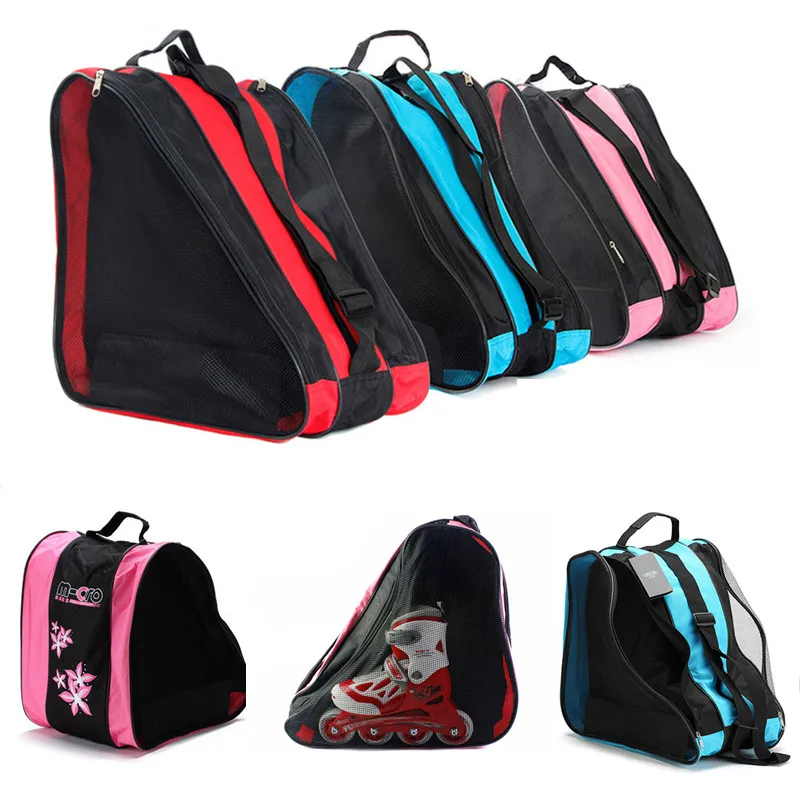 Skates sneakers bag handbag high quality red blue for skating bike roller skates hockey equipment bag