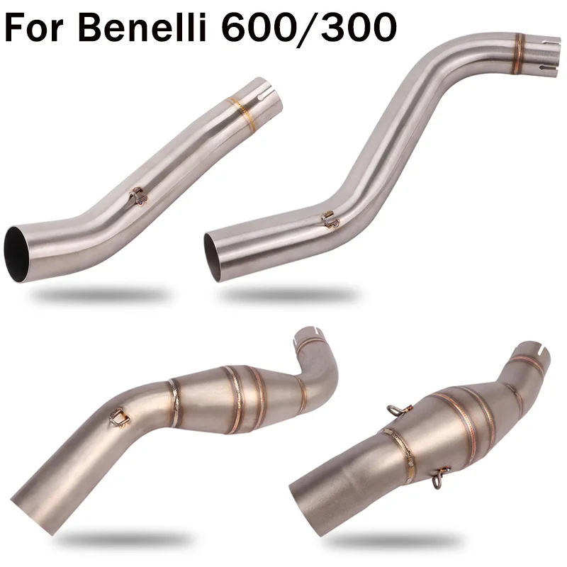 Slip On For Benelli 300 302S 600 BJ300 BN600 TNT600 Motorcycle Exhaust Escape Modify Middle Connection Link Pipe Exhaust Pipe